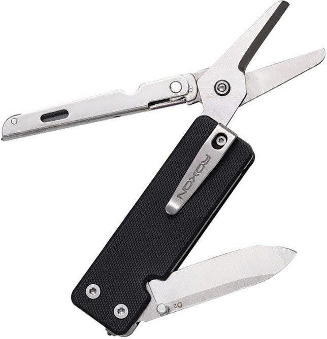 ROXON KS2 Elite Multitool Varied Integrated Tools D2 Steel Blade G10 Handle