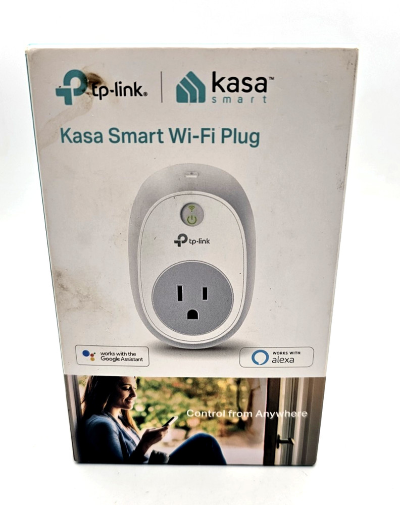 TP-Link Smart Wifi Plug Remote Access White Remote Device HS100 Sealed
