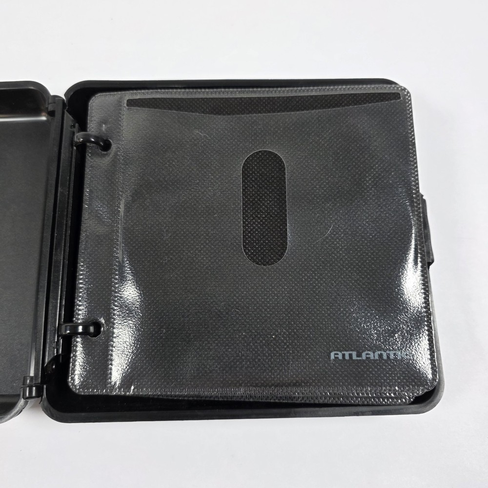 Atlantic Hard Shell 24 CD Media Audio Video Disc Storage Case Organizer Silver