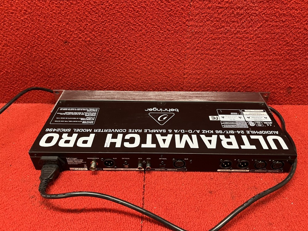 Used Behringer Ultramatch Pro SRC2496 AD/DA Sample Rate Converter Good Condition