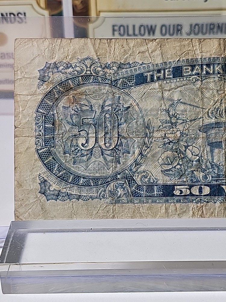 50 Won Korean Bank Note