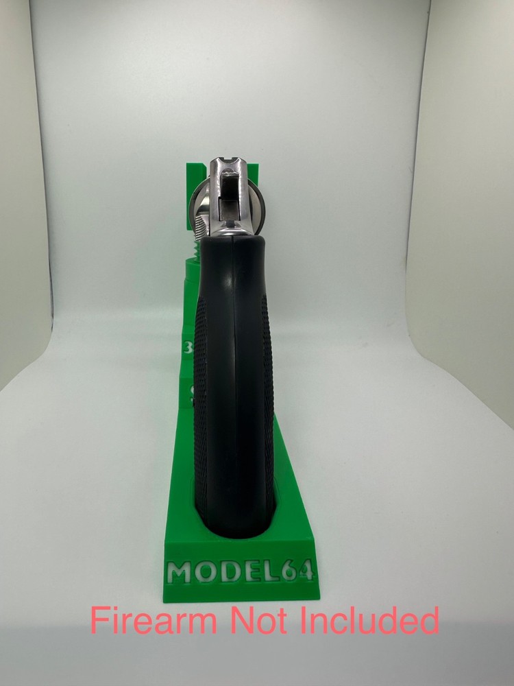 Custom Pistol Stand designed for Smith Wesson Model 64 3D printed safe storage