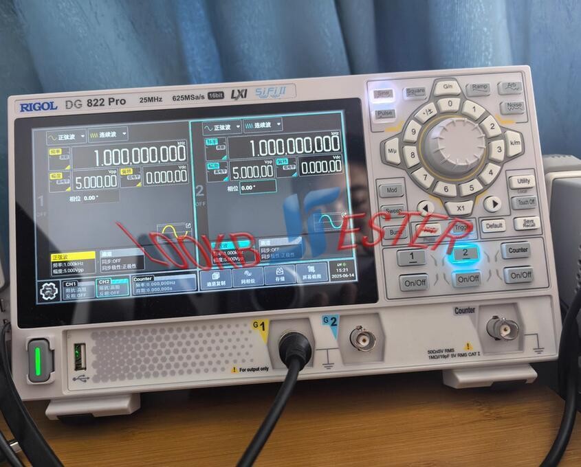 ONE NEW Rigol DG822 Pro Function/Arbitrary Waveform Generator 2 Channel 25 MHz