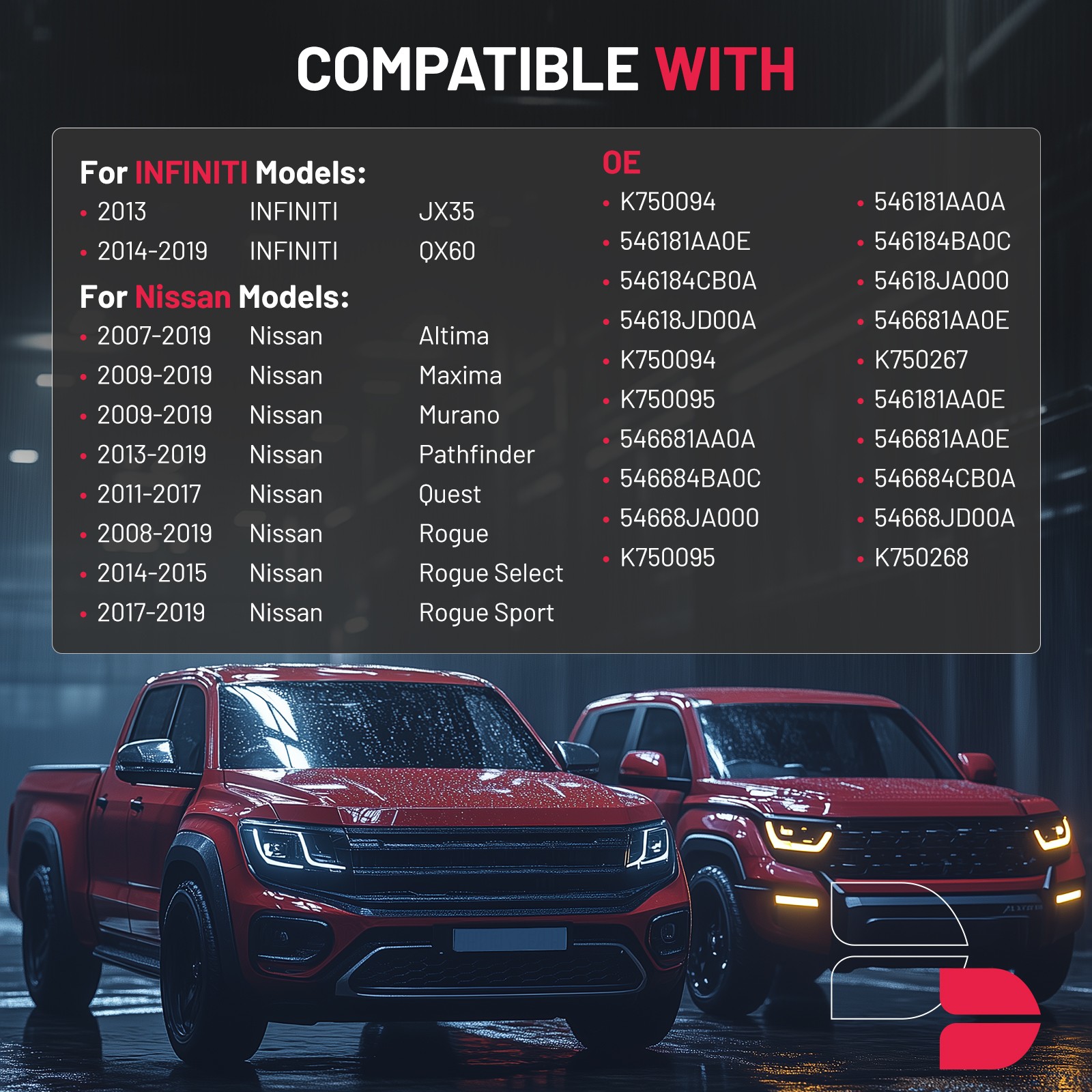 2pcs Front Sway Bar End Link for 2007-2017 Nissan Altima Maxima Murano Rogue