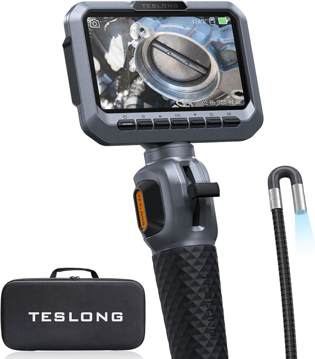 Teslong Two-Way Articulating Borescope 5.5mm Slim Probe Industrial Endoscope