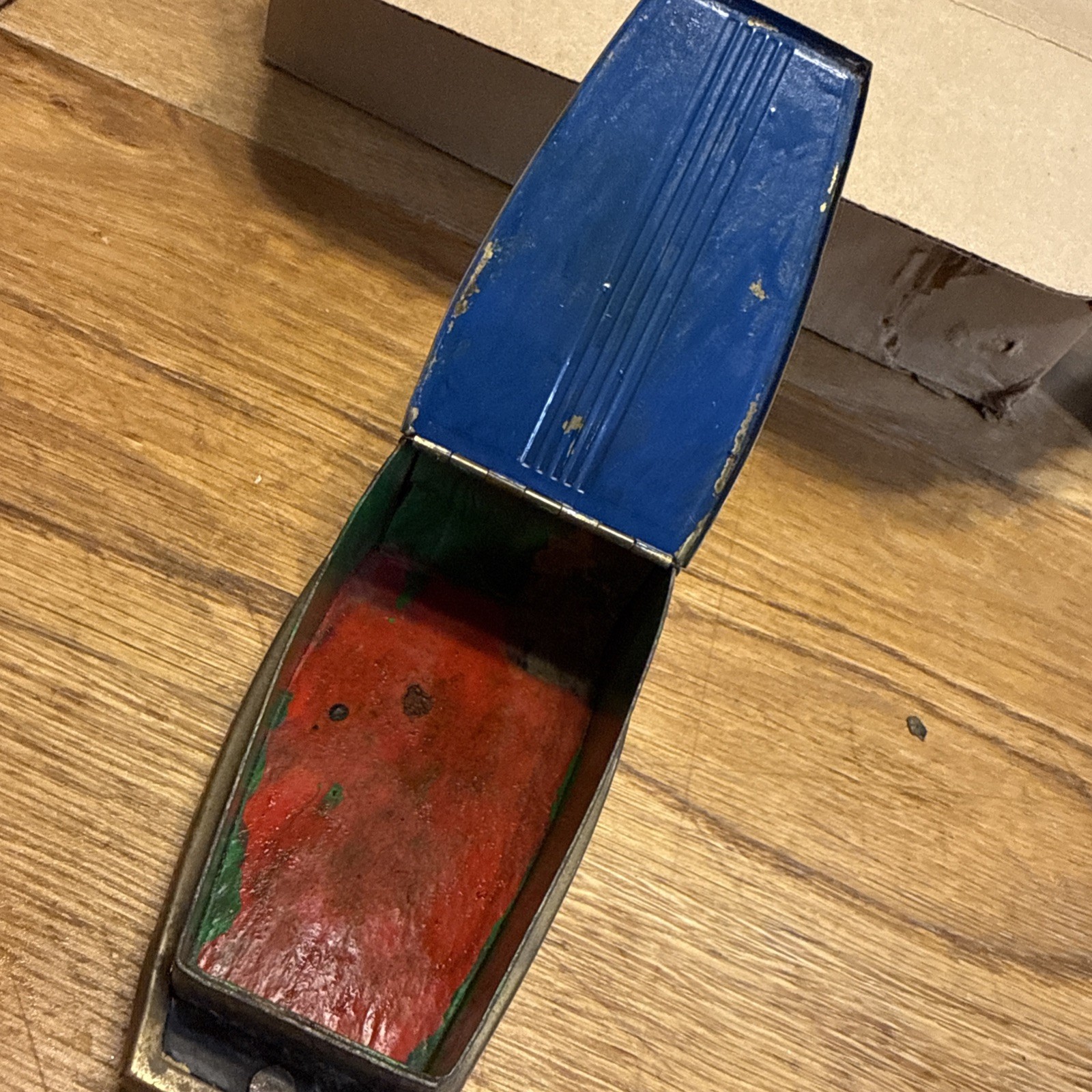 Snuff/Cigarette Box. U.S. Naval Gunboat Copper Dimpled. Rare WW1!! 1940’s