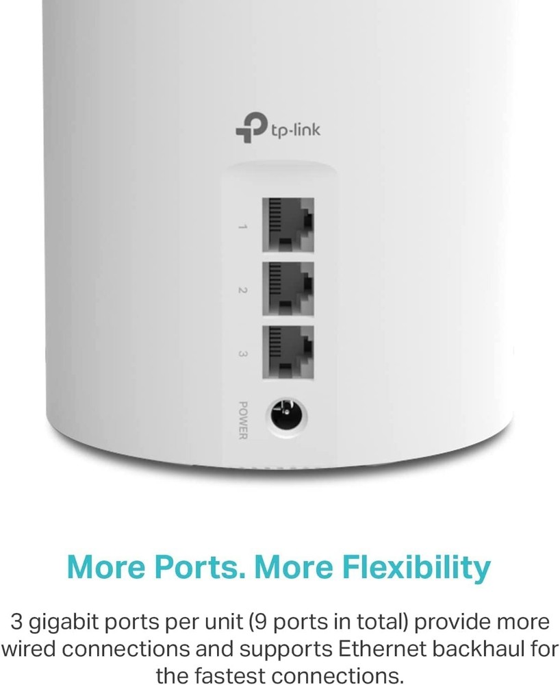 TP-Link Deco X55 AX3000 WiFi 6 Mesh System - 6500 Sq Ft Coverage 3-Pack