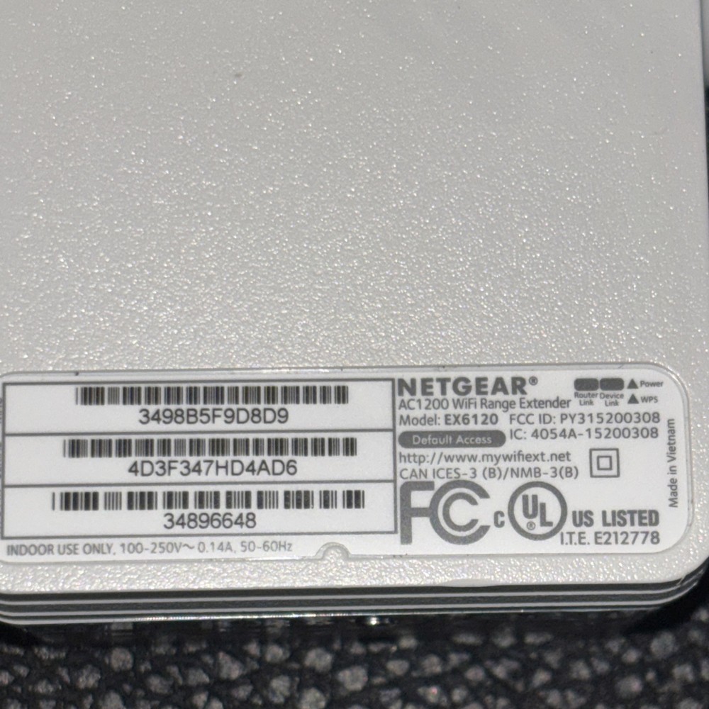 NETGEAR AC1200 Wi-Fi Range Extender - EX6120