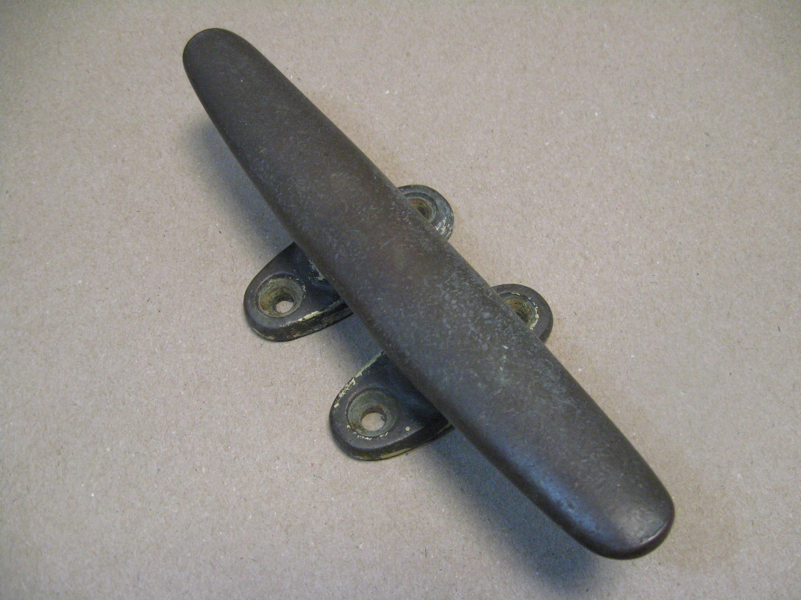 Antique Vtg 8" Solid Bronze Boat Sailboat Marine Mooring Cleat