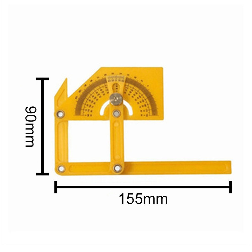 Goniometer Angle Finder Miter Gauge Arm Measuring Ruler Tool Plastic Protractor
