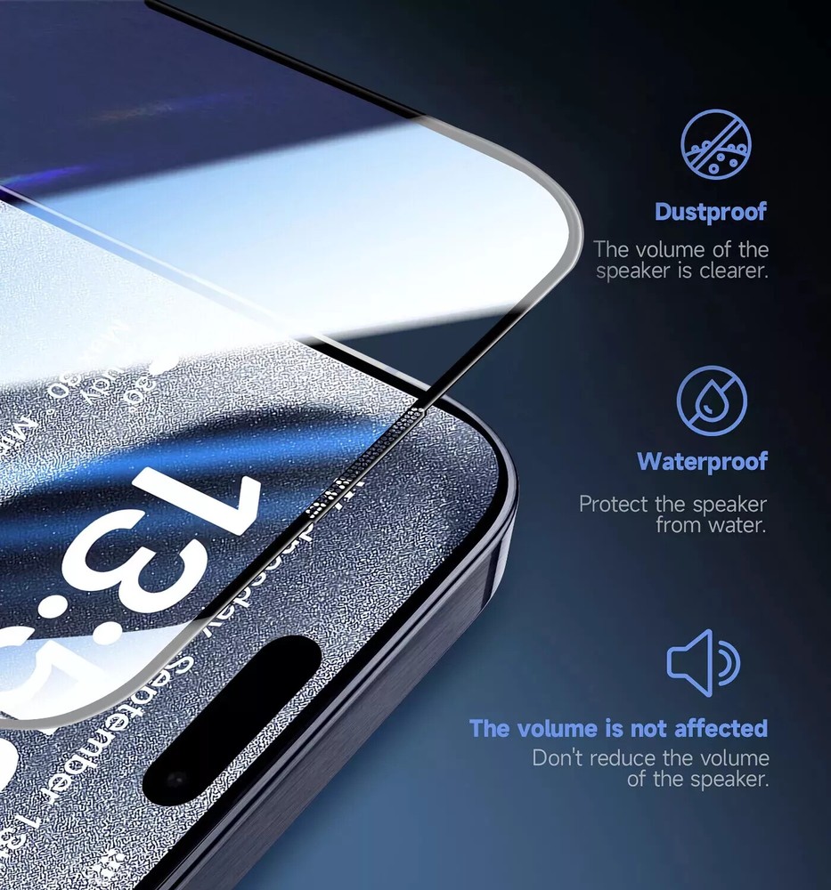 2x iPhone 16 Pro Max 15 14 13 12 11 Plus Privacy Tempered Magic Auto Alignment