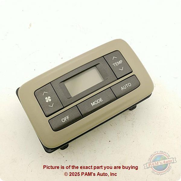 Used A/C Selector Switch fits: 2017 Toyota Sienna automatic temperature control
