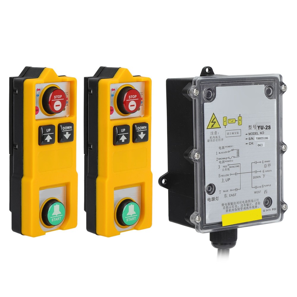 Remote Control Wireless Hoist Crane Remotes Controller For Bridge Cranes AC 220V