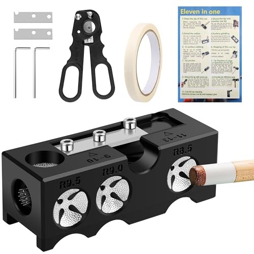 Billiards Pool cue Tips Replacement kit, Professional Billiards Accessory for