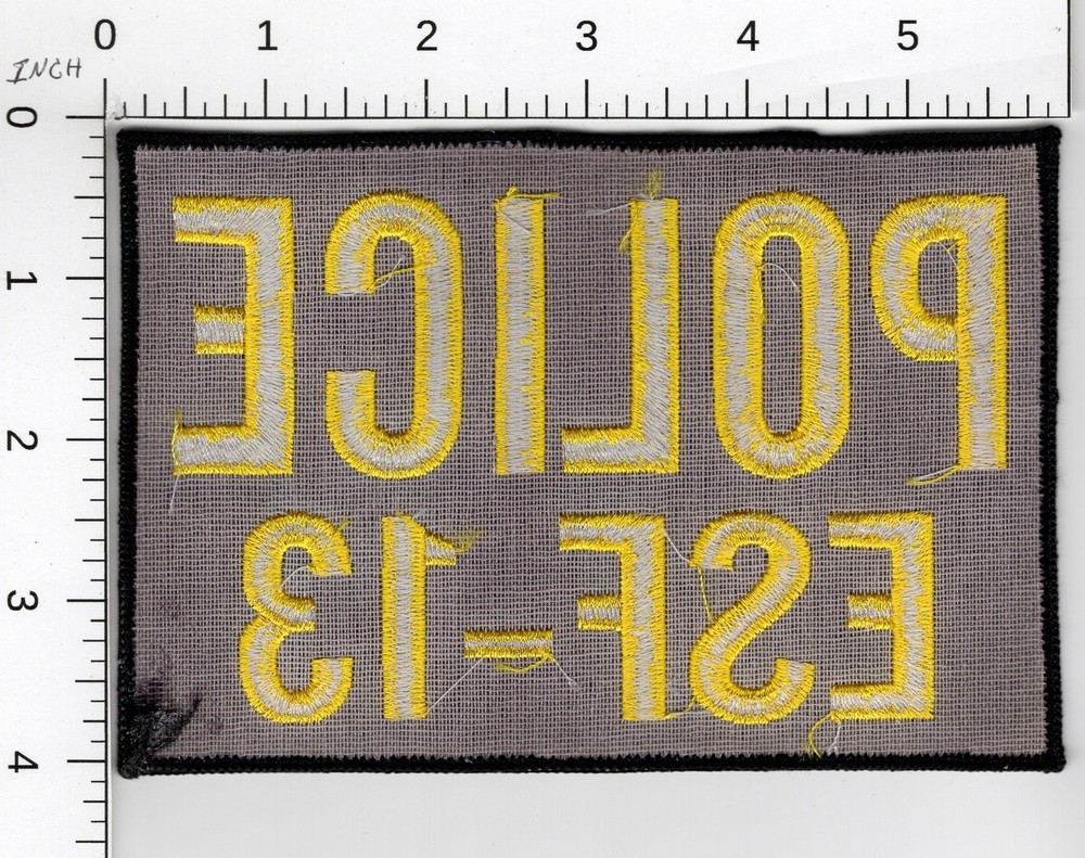 EMERGENCY SUPPORT FUNCTION ESF-13 FEDERAL SUPPORT TO AGENCIES POLICE PATCH