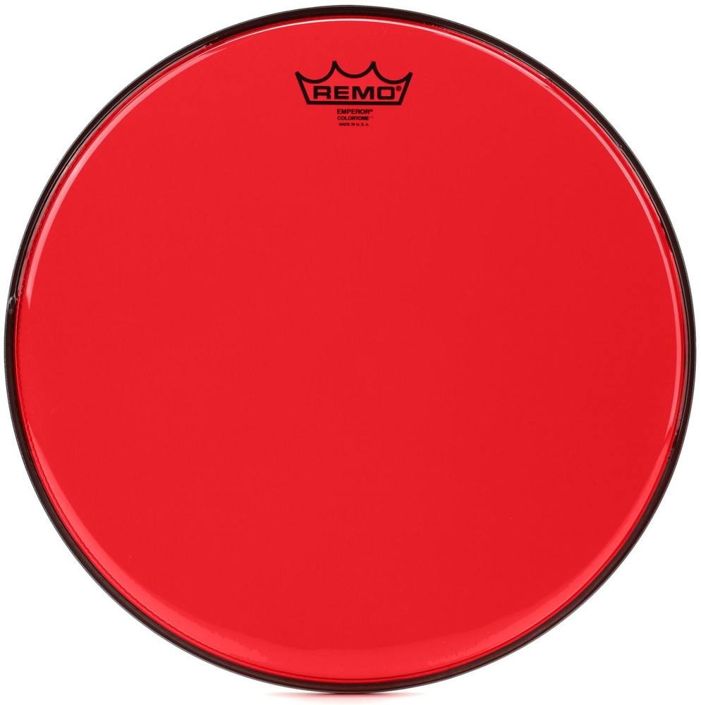 Remo Emperor Colortone Red Drumhead - 14 inch (5-pack) Bundle