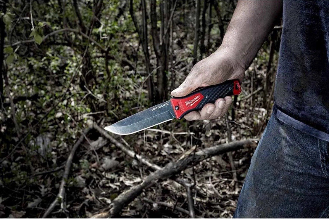 Milwaukee 5-Inch HARDLINE Full Tang Fixed Blade Knife Lifetime Warranty