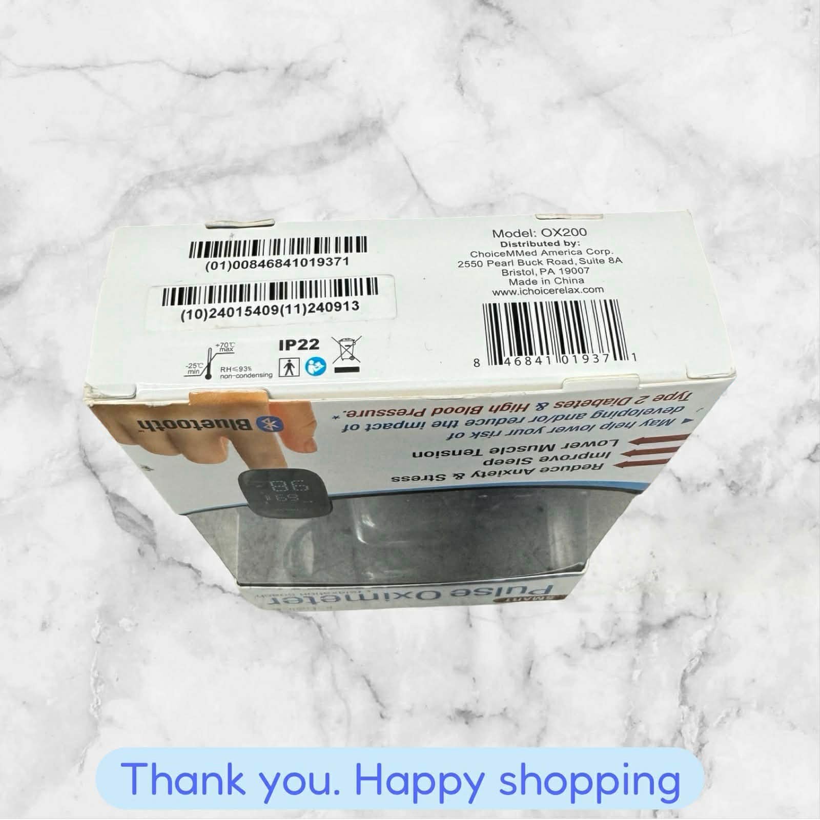 ICHOICE Pulse Oximeter + Relaxation Coach OX200 Bluetooth BRAND NEW SHIPPING