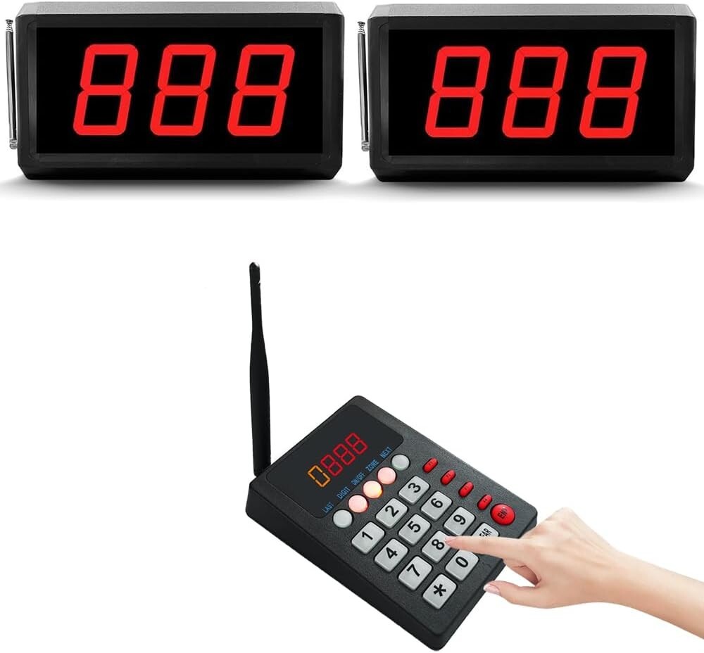 Queue Calling System Pager Call - Take A Number System Waiting Number System