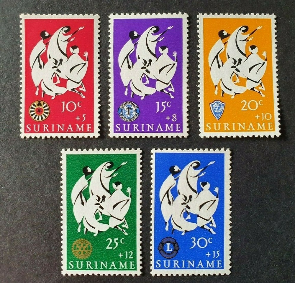1966 SURINAME NETHERLANDS SET EASTER VF MNH