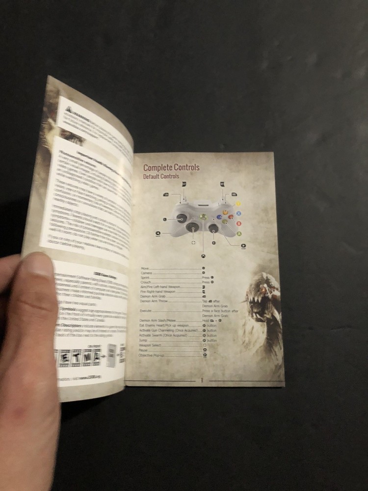 darkness 2 xbox 360 Manual Only