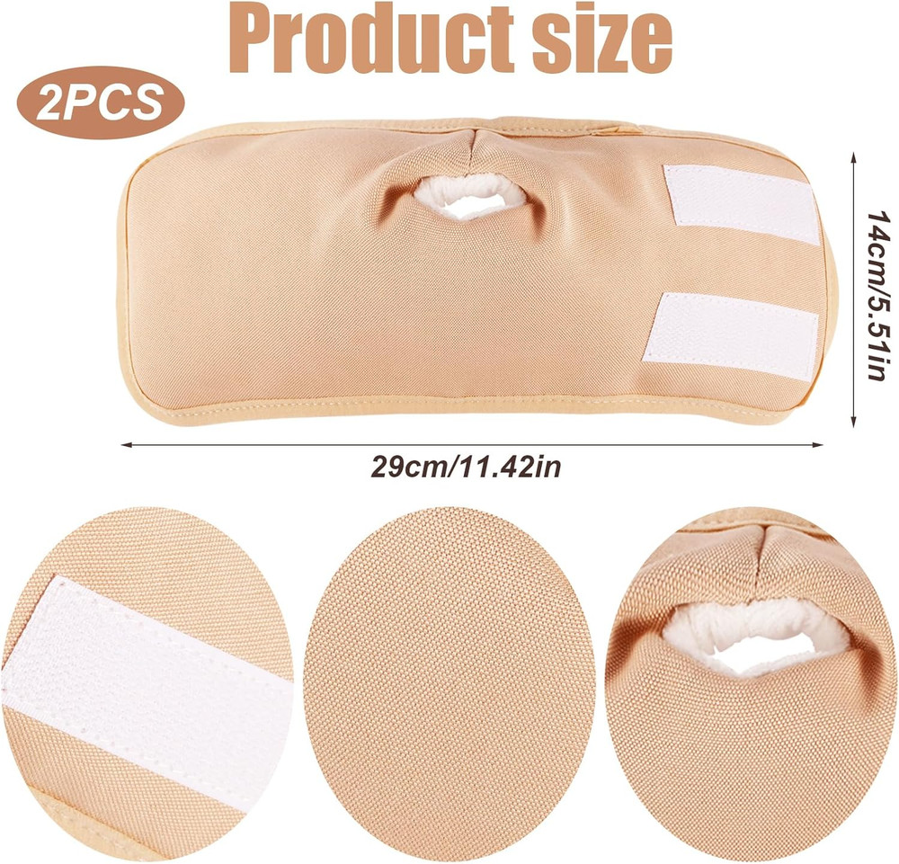 2 Pack Castor Oil Hand Wraps Reusable Compression Hand Packs Wrist Support