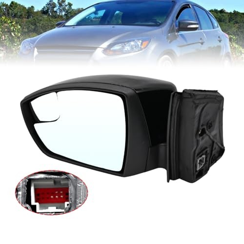 Side Mirror Assembly Compatible with 2012-2014 Focus Driver Side Door Left