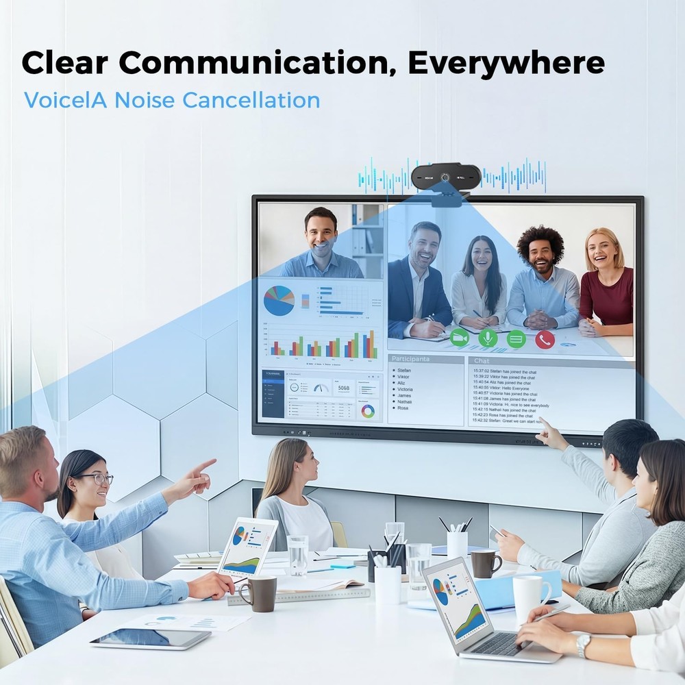 1080P USB Webcam for PC Desktop,Laptop Web Camera with Microphone