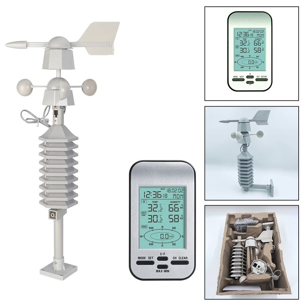 Portable Weather Meter with Wireless Anemometer Comprehensive Weather Reporting