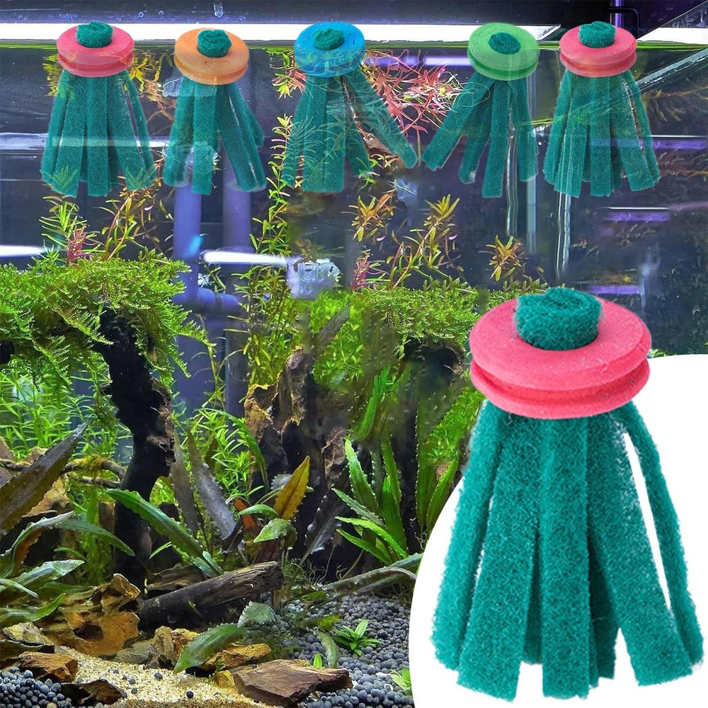 10 Pcs Floating Spawning Mop For Egg Laying Fish Ideal For Ricefish, Rainbowfish