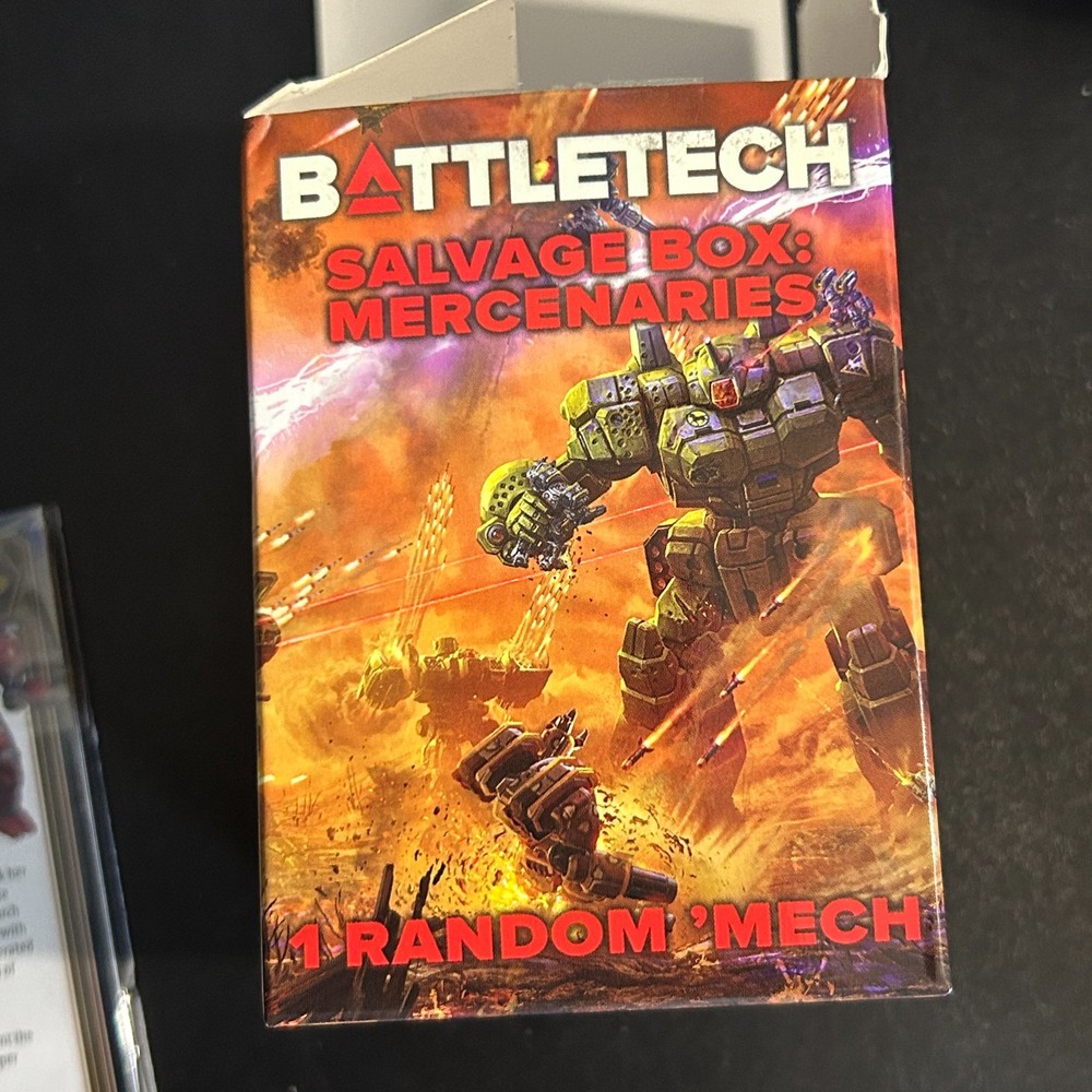 Battletech Devastator Miniature Salvage Box Mercenaries DVS-2 Topps New Open Box