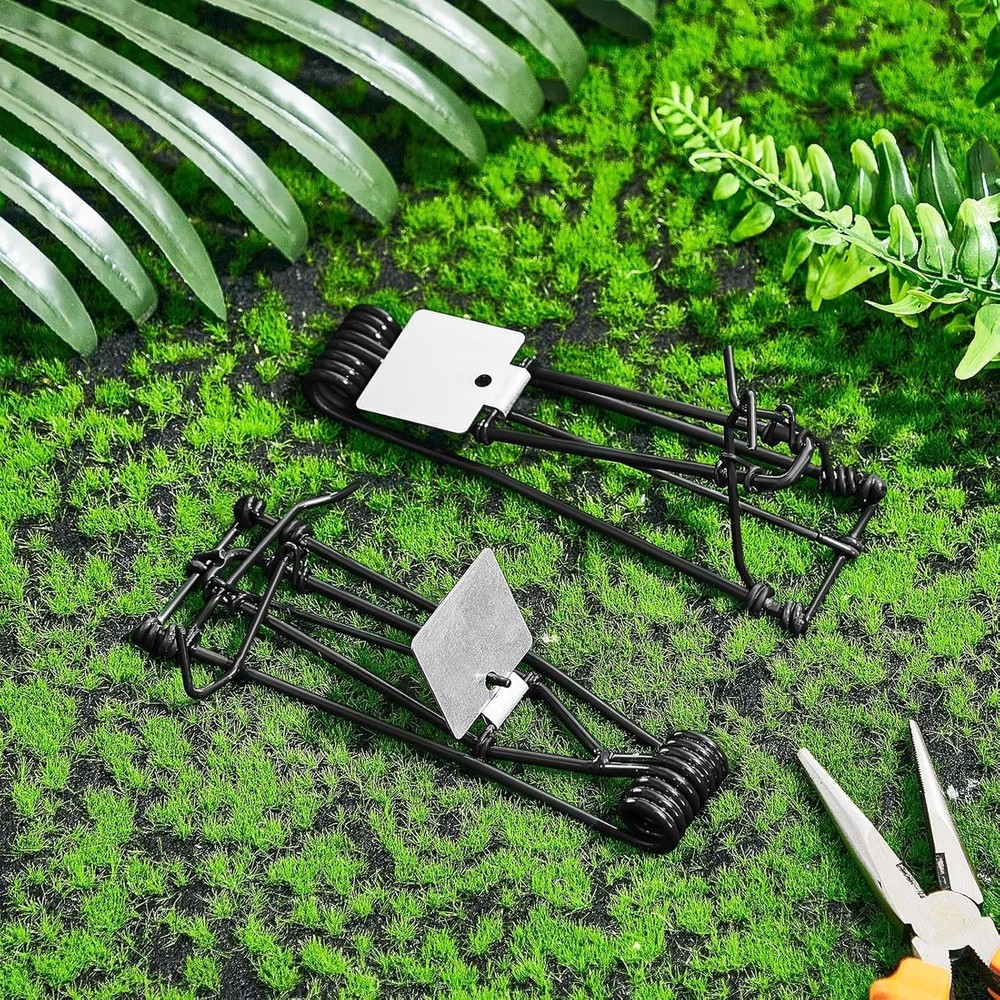 24 Pcs Outdoor Gopher Trap Easy Set Mole Trap Weather Resistant Gopher Killer...