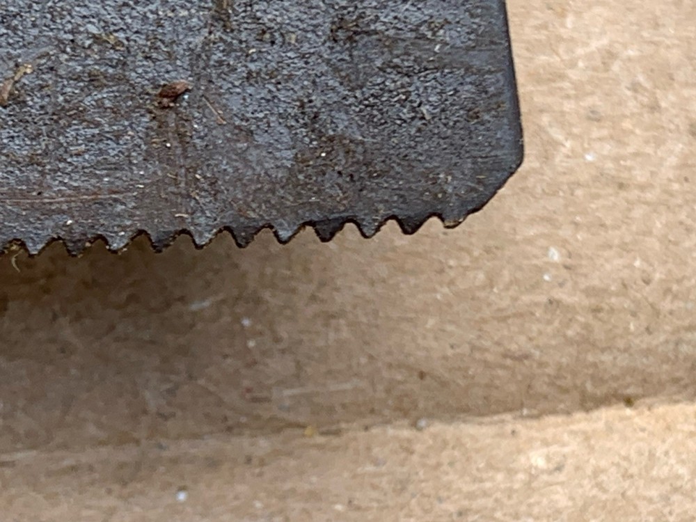vintage brass backed saw
