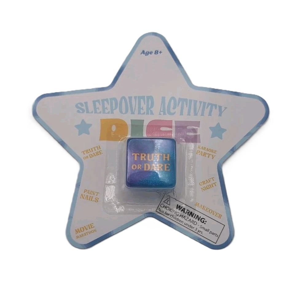 Sleepover/Game Night Activity Dice NEW Age 8+