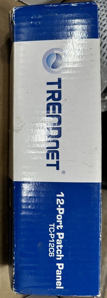 TRENDnet TC-P12C6 12-Port Cat6 Unshielded Patch Panel,