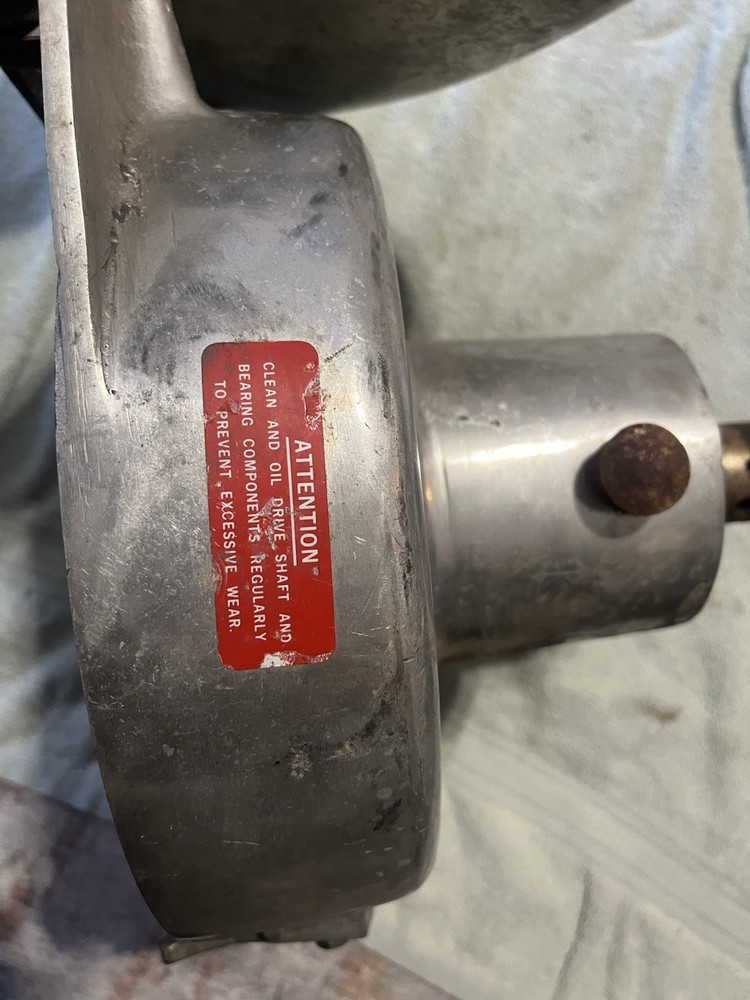 Maybe Hobart/Pelican? Vegetable Slicer Attachment - Poor Condition Missing Cover