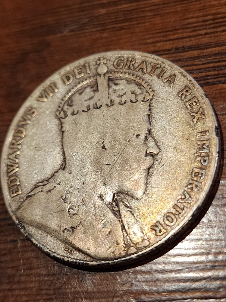 1908 Canada 50 Cents Silver Coin