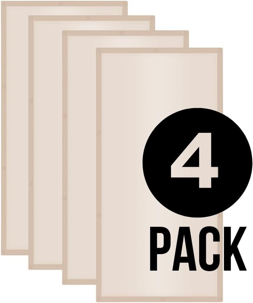 Mocha Fluorescent Light Filter Covers - 4 Pack for Glare Reduction