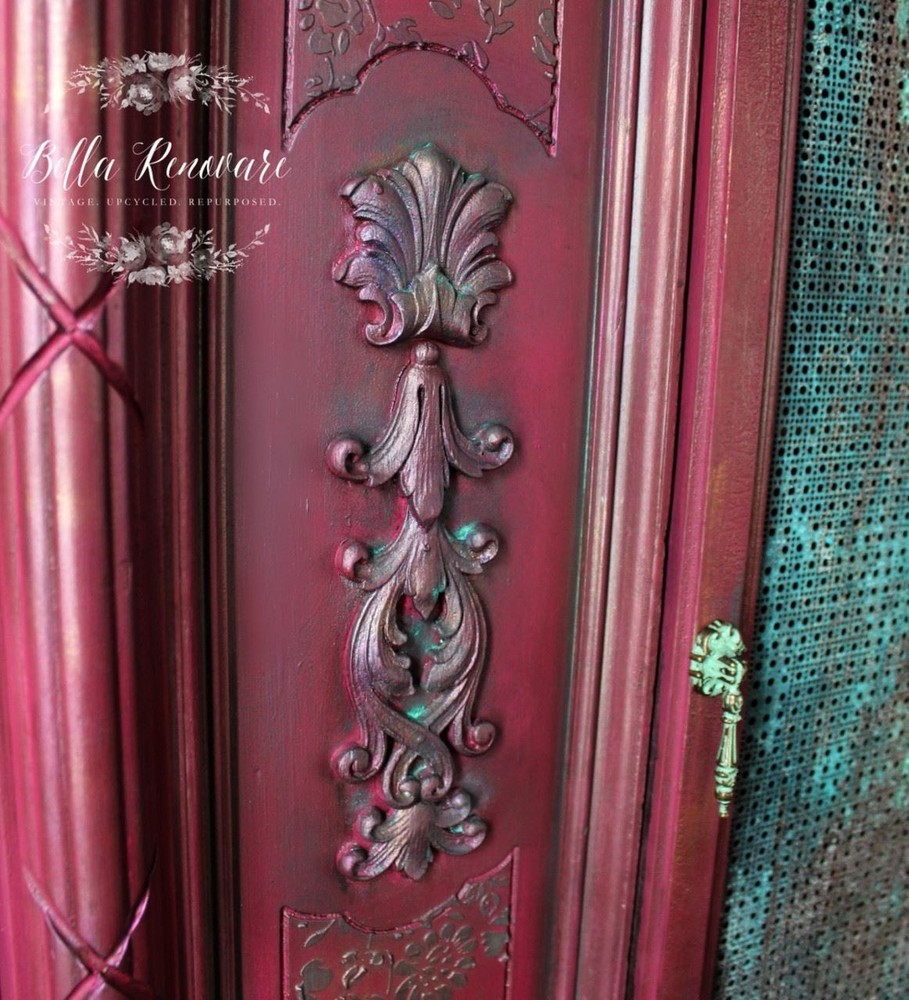 2-3/4" Decorative Rosette Single Mount Drop Pull Antique Verdigris