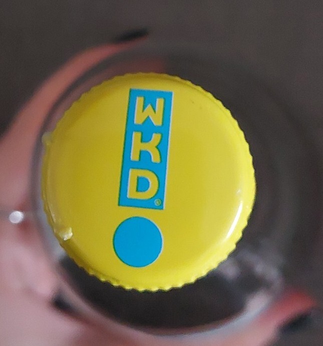 WKD Blue Empty Glass Bottle