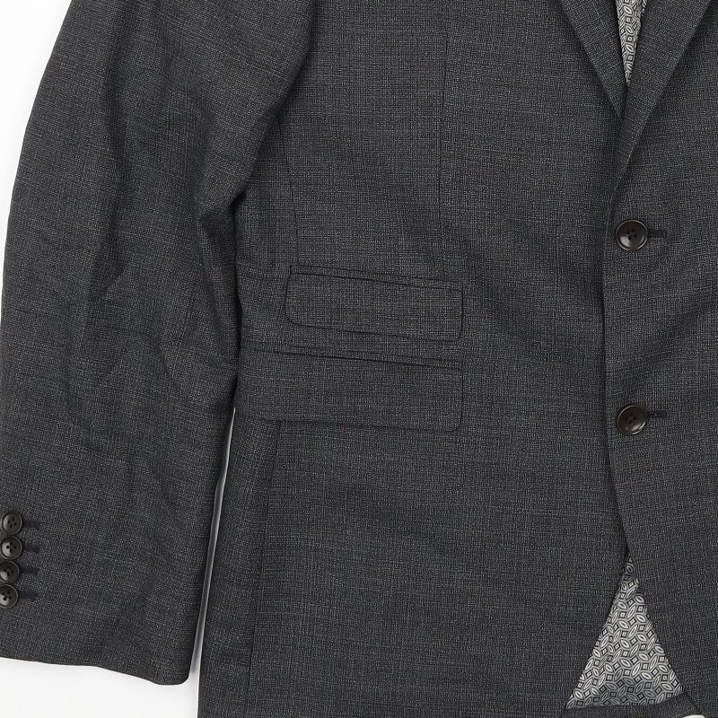 NEXT Mens Grey Wool Blend Blazer Size L