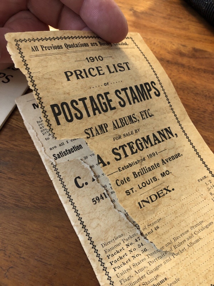 1910 - 1945 Stamp Dealer Price List Catalogs