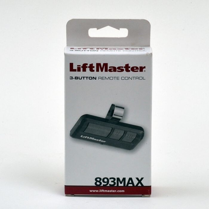 LiftMaster 893Max Security+ 2.0 3-Button Door Operator Remote Control with Visor