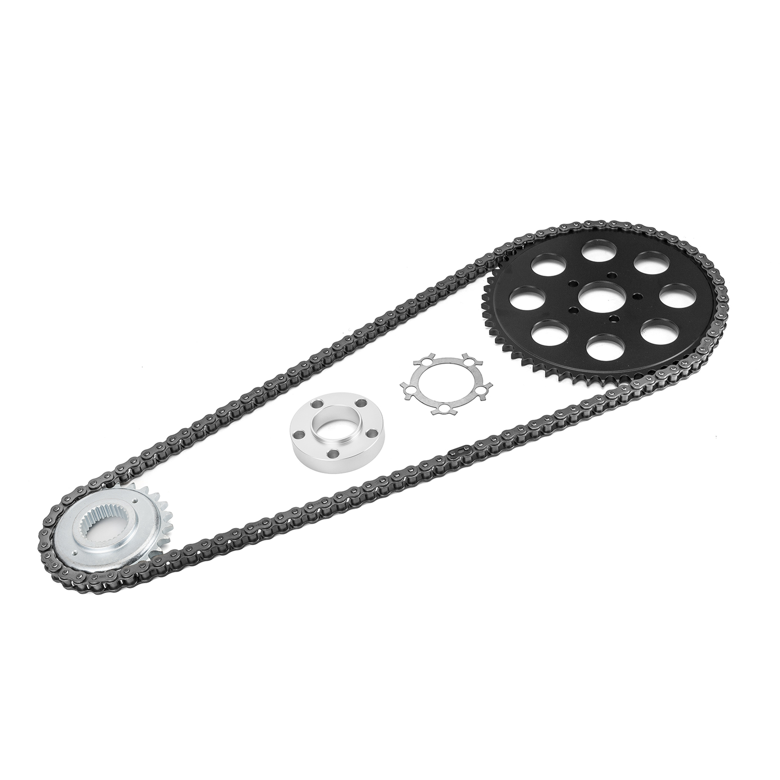 Chain Drive Conversion Kit For Harley Twin Cam Dyna Fat Bob Super Glide 06-17