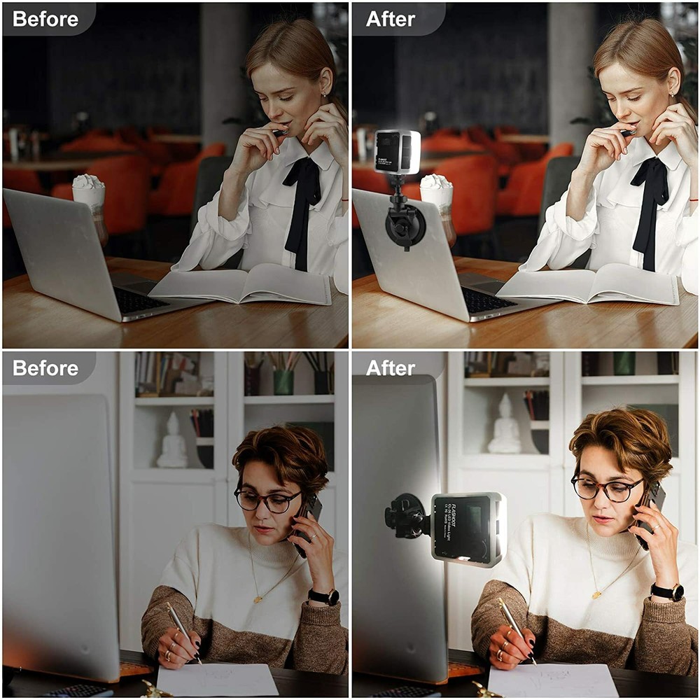 Flashoot Mini LED Light For Video-Conferencing, Zoom, Webcam