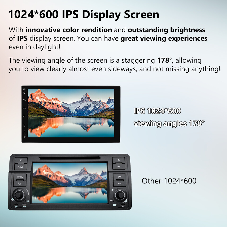 Q04SE CarPlay Android Auto 10 Double 2 Din 7"Car Stereo GPS Radio WiFi Head Unit