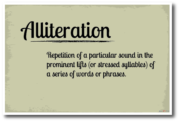 Alliteration - NEW Language Arts Classroom Poster
