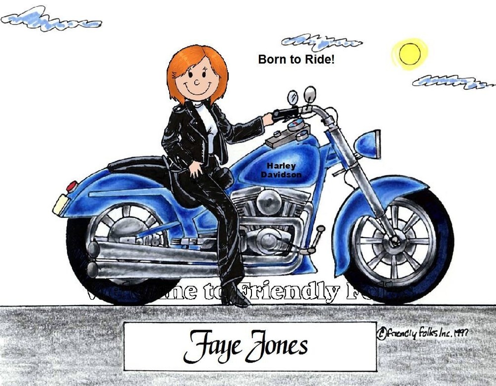 Personalized Motorcycle Picture - Makes a great gift!