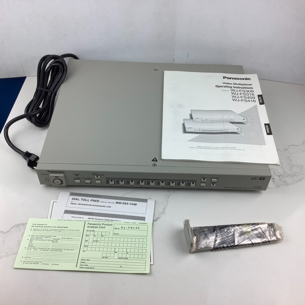 Panasonic WJ-FS409 Video Multiplexer Open Box