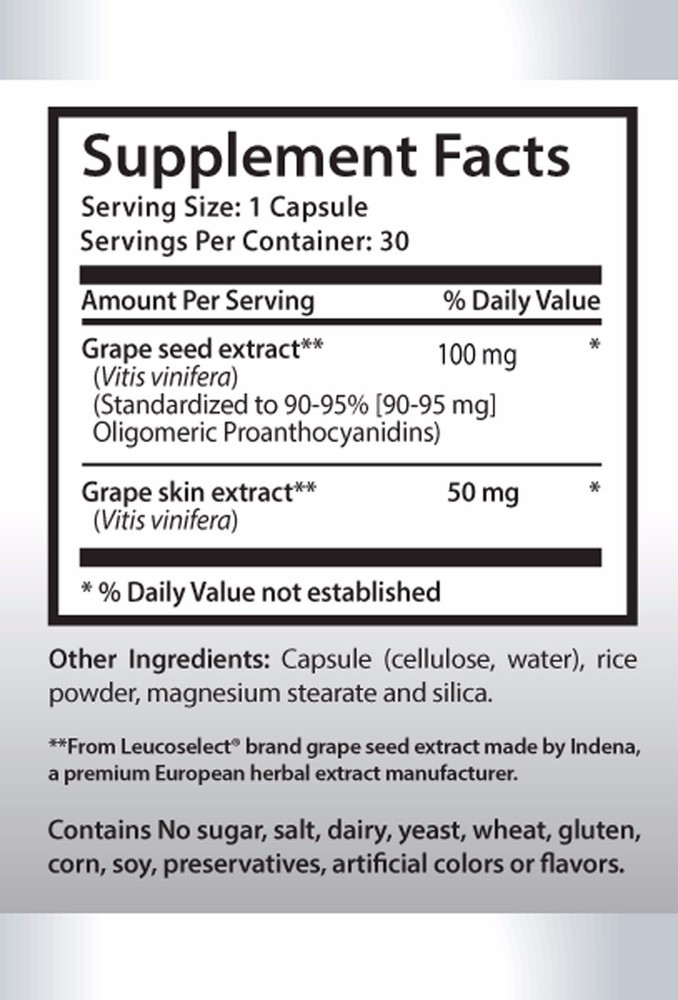 Metabolism cleanse - GRAPE SEED EXTRACT – KOREAN GINSENG COMBO - grape seed drop
